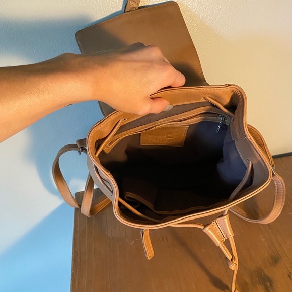 COPY - Coach F3W 9858 Legacy Tan Leather Drawstring Backpack - Picture 10 of 13